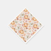ウォータカラー秋ポンキンズファームハ素朴ウス スタンダードカクテルナプキン (角)