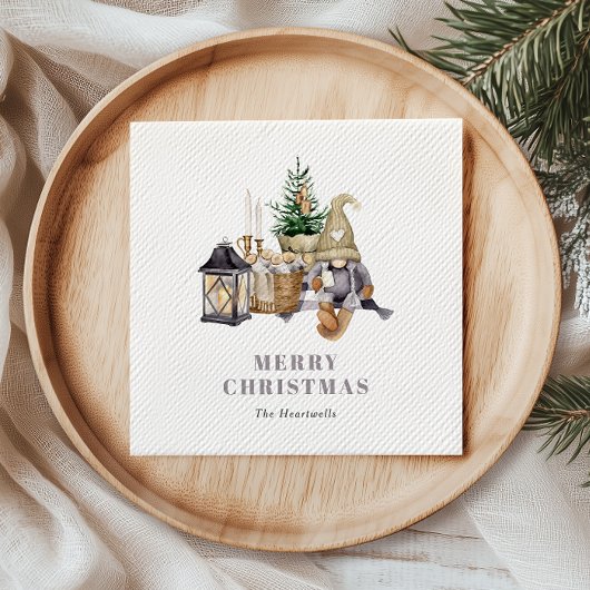 ウォータカラー素朴格言ホリデイ スタンダードカクテルナプキン