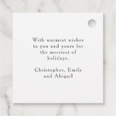 ウォータカラー素朴格言ホリデイ フェイバータグ (裏面)