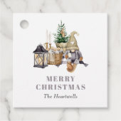 ウォータカラー素朴格言ホリデイ フェイバータグ (正面)