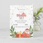 ウォータカラー・シークレットサンタ・クリスマスパーティー 招待状 (スタンド正面)