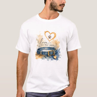 ウォータカラー・ドッグ・ラブ Tシャツ