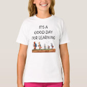 ウォータカラー 森の仲間たち 新学期 Tシャツ (正面)
