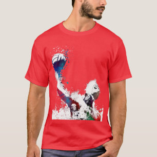 ウォータポロスポーツスポーツ水球二 Tシャツ