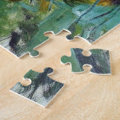 ウォータリリーアンドアガパンツスモネファインアート ジグソーパズル (側面)