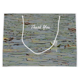 ウォータリーポンドレイクフラワーIギフトラベル ラージペーパーバッグ