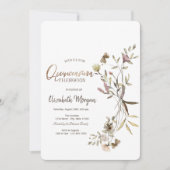 ウォーターお洒落カラーワイルドフラワーキンセニェラ 招待状 (正面)