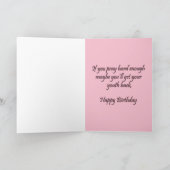 ウォーターからワインへの誕生日カード カード (内部)