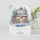 ウォーターかわいらしカラークリスマスハウスフェスティバル シーズンカード (スタンド正面)