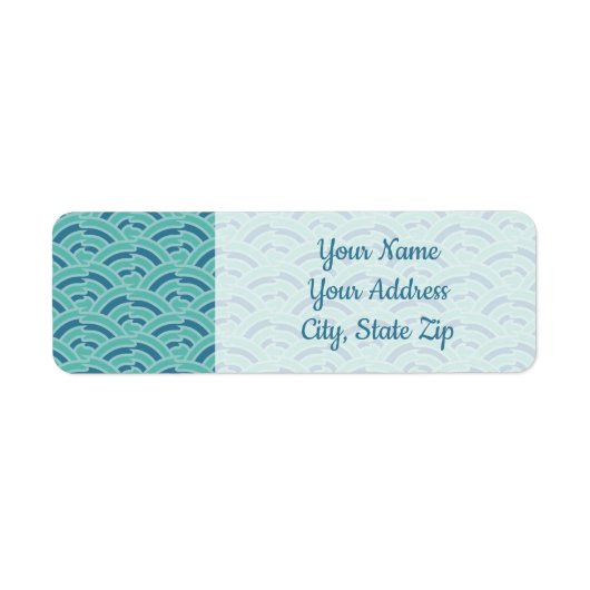 ウォーターアーチ差出人住所ラベル ラベル (正面)