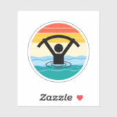 ウォーターエアロビクス水中競技エクササイズフィットネスレトロ シール (シート)