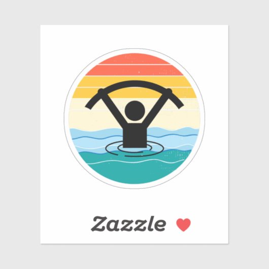 ウォーターエアロビクス水中競技エクササイズフィットネスレトロ シール (シート)