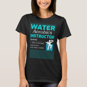 ウォーターエアロビクス水中競技フィットネスアクアエクササイズワーク Tシャツ