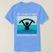 ウォーターエアロビクス水中競技フィットネスアクアエクササイズ14 Tシャツ (デザイン正面)