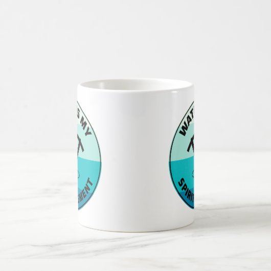 ウォーターエアロビクス水中競技フィットネスアクアエクササイズ コーヒーマグカップ (中央)