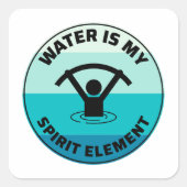 ウォーターエアロビクス水中競技フィットネスアクアエクササイズ スクエアシール (正面)