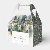 ウォーターエレガントカラーウッドランドフォレストブライダルシャワー フェイバーボックス (裏面サイド)