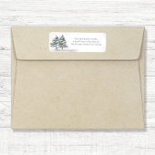 ウォーターエレガントカラーウッドランド差出人住所 ラベル