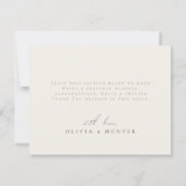 ウォーターエレガントカラーオリーブブランチ サンキューカード (裏面)