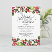ウォーターエレガントカラーグリーナリーホリデーブライダルシャワー 招待状 (スタンド正面)