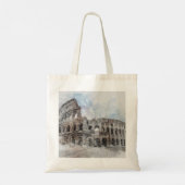 ウォーターエレガントカラーコロシアムローマイタリアトート – アート トートバッグ (裏面)