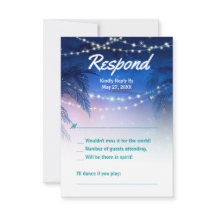 ウォーターエレガントカラーパームツリービーチ結婚式