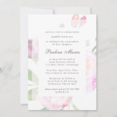 ウォーターエレガントカラーフローラブーケキンセニェラ 招待状 (正面)