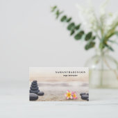 ウォーターエレガントカラーロゴZen Yoga Healing Health B 名刺 (スタンド正面)