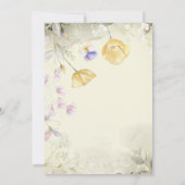 ウォーターエレガントカラーワイルドフラワーリタイア 招待状 (裏面)