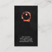 ウォーターカラフルカラーつや消しワイン染色 名刺 (裏面)