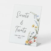 ウォーターカラフルカラーワイルドフラワースイーツ&トリートメント 台座サイン (正面)