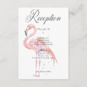 ウォーターカラモダンーパーム&ビーチシーン披露宴 エンクロージャーカード (正面)