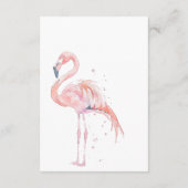 ウォーターカラモダンーパーム&ビーチシーン披露宴 エンクロージャーカード (裏面)