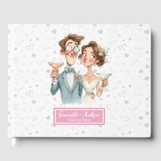 ウォーターカラーおもしろいゲ結婚スト予測できなブック ゲストブック (正面)