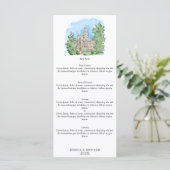 ウォーターカラーお洒落ヴェニュシャトーイラストレーション メニュー (スタンド正面)