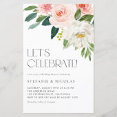 ウォーターカラーかわいらしガーデンフラワーズウェディングシャワー (正面)