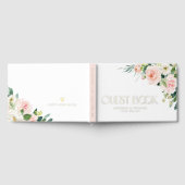 ウォーターカラーかわいらしガーデンフラワーズ春の結婚式 ゲストブック (全面)