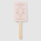 ウォーターカラーかわいらしガーデンフラワーズ春の結婚式 ハンドファン (裏面)