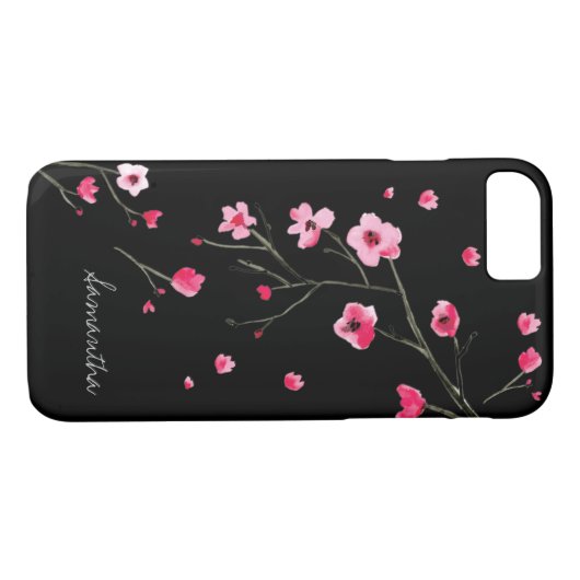 ウォーターカラーさくらんぼブラウズバイLDデザインロフト Case-Mate iPhoneケース (裏面(横))