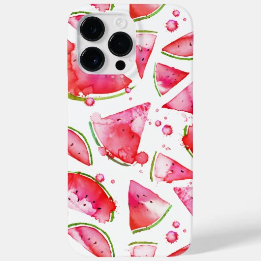 ウォーターカラーすいか 1 Case-Mate iPhoneケース (裏面)
