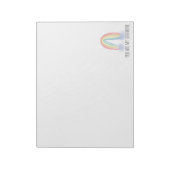 ウォーターカラーで描いたあなたは私の太陽の虹 ノートパッド (回転)