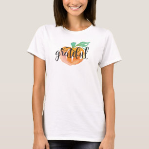 ウォーターカラーのかぼちゃ ハロウィン レディースTシャツ Tシャツ