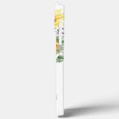 ウォーターカラーのひまわり ユーカリ ラベンダー フラワー C Case-Mate iPhoneケース (裏面 / 左)
