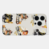 ウォーターカラーのアイススケートと紅葉の模様 Case-Mate iPhoneケース (裏面 (横))