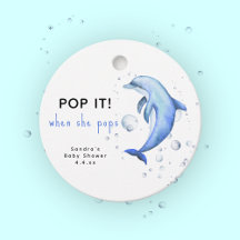 ウォーターカラーのイルカ - 赤ちゃんが生まれたらPop！