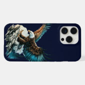 ウォーターカラーのイーグル iPhoneケース (裏面横)