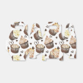 ウォーターカラーのカップケーキ フェイバーボックス (折り畳みなし)