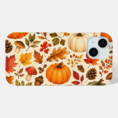 ウォーターカラーのカボチャと紅葉と森の秋 Case-Mate iPhoneケース (裏面 (横))