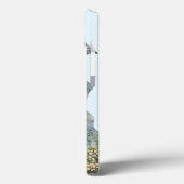ウォーターカラーのカントリーハウスタイルの屋根の装飾と縦桟窓 Case-Mate iPhoneケース (裏面 / 左)