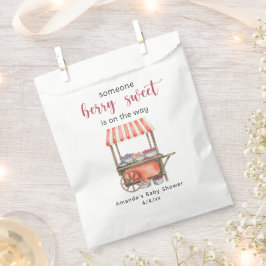 ウォーターカラーのカートベリー ベビーシャワー フェイバーバッグ